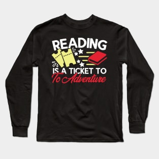 Reading Adventure Library, Student, Teacher, Book, Gift Long Sleeve T-Shirt